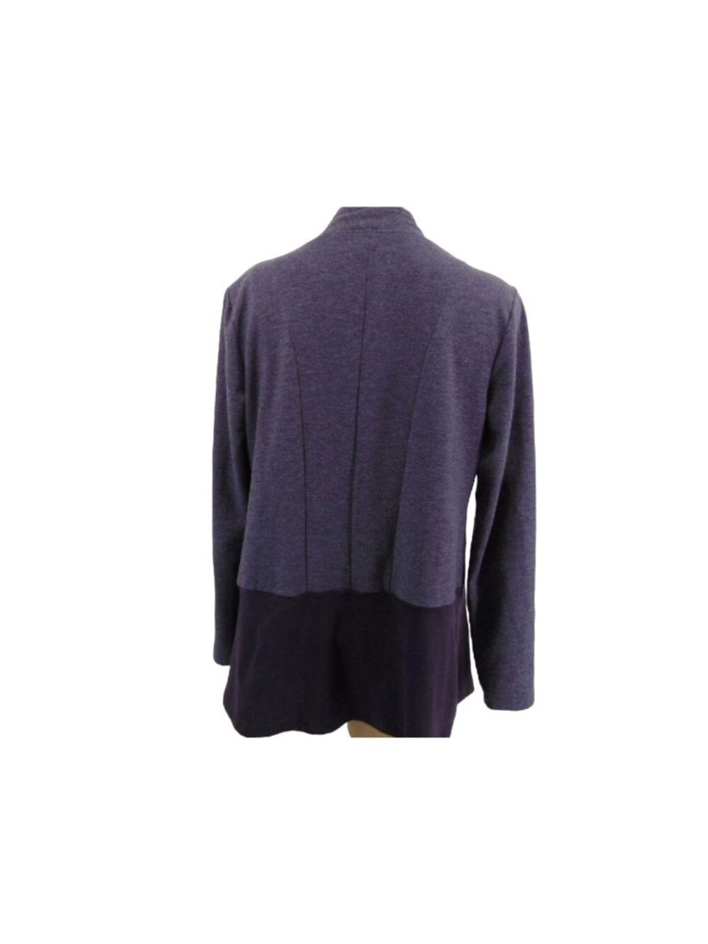Logo Lorie Goldstein Draped Front Terry Cardigan S  Color Block Oversized - Picture 8 of 14